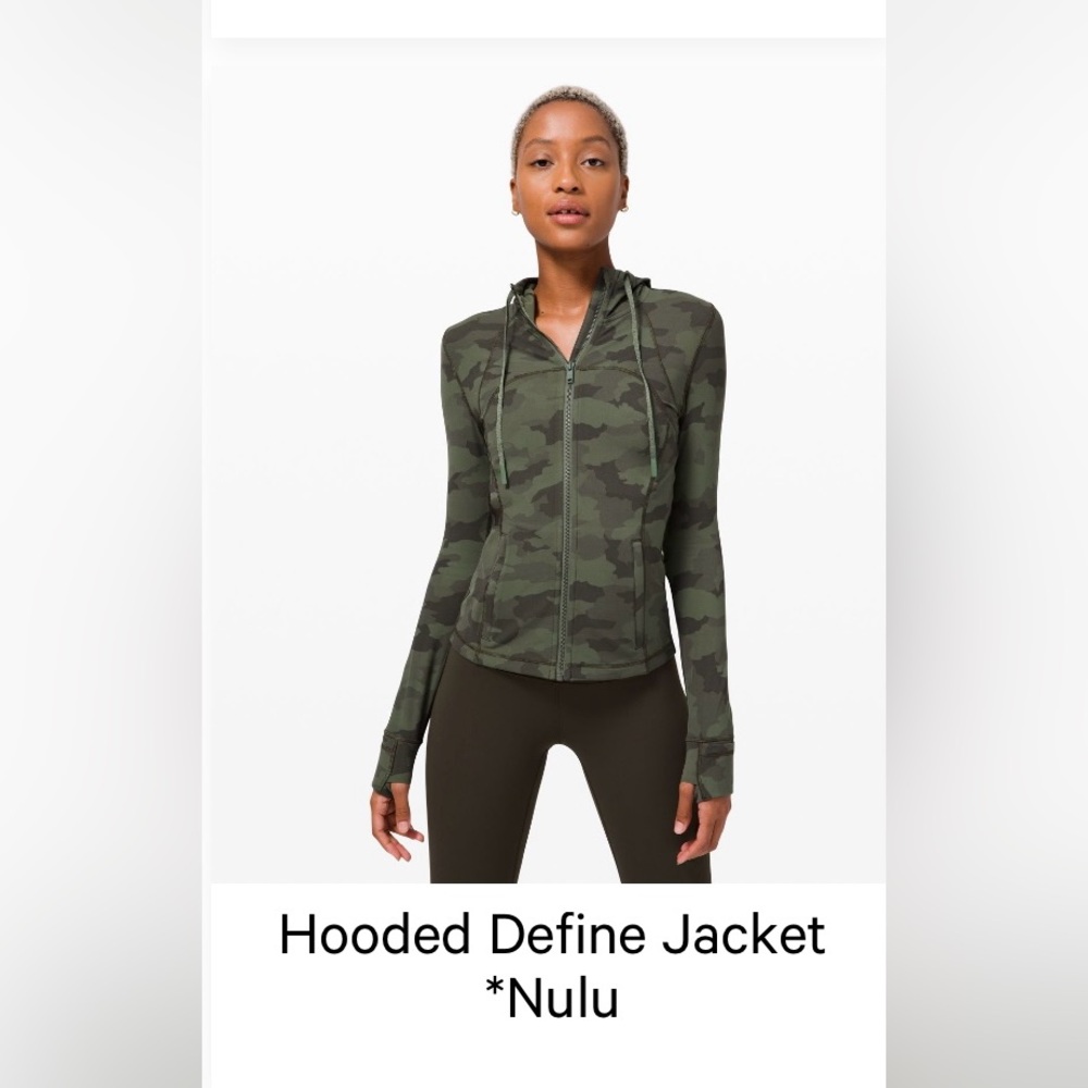 Lululemon Athletica Define Hooded Jacket Camo